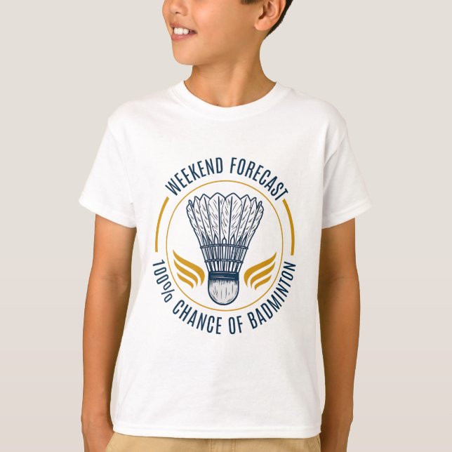 Camiseta Brincadeira de Badminton Homens Mulheres Jogador d (Frente)