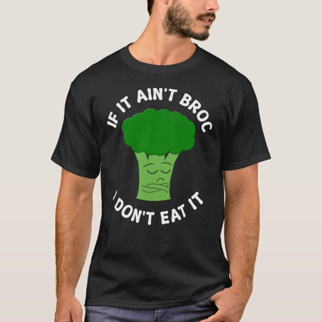 Camiseta Brincadeira de Brócolis Divertida para Amantes de  (Frente)