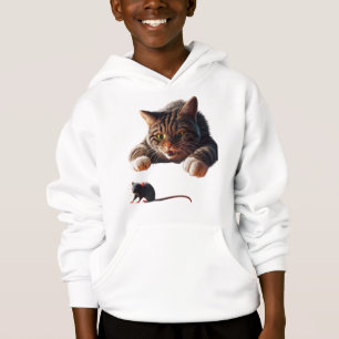 Camiseta Brincadeira de Gato no Mouse - Desi de Cartoon Eng