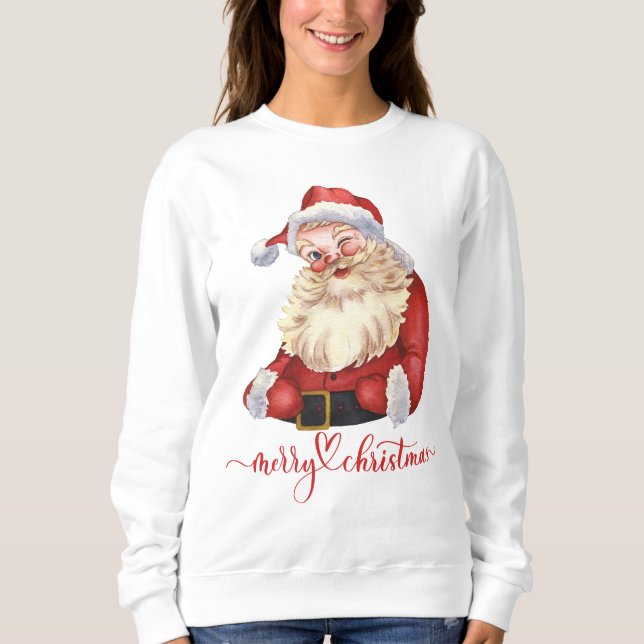 Camiseta Brincadeira De Natal Com Papai Noel (Frente)