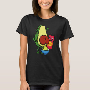 Camiseta Brincadeira de palavras com abacate Hábitos alimen