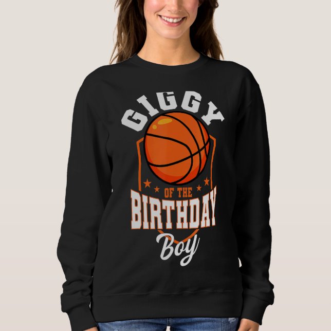 Camiseta Brincadeira Do Tema De Basquete De Birthday Boy Bd (Frente)