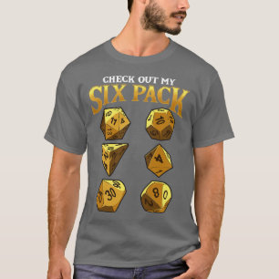 Camiseta Brincadeira Olhe Meu Dado de Seis Lados Piada 1