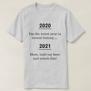 Camiseta Brincadeira Pessimista Novo Ano Cor-de-Luz Noventa