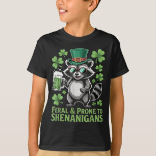 Camiseta Brincadeiras Engraçadas de Guaxinim Feral Engraçad