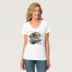 Camiseta Brincando à Volta da Deriva Colorburst Street Ea