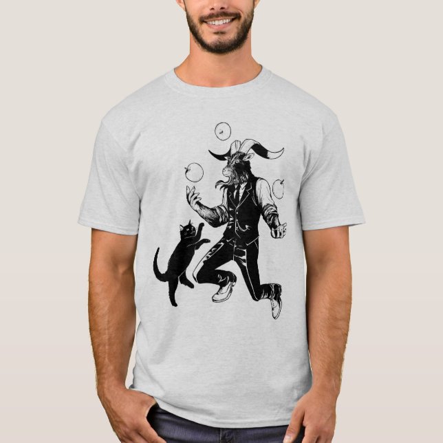 Camiseta Brincando com um gato (Frente)