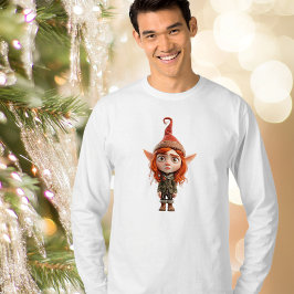Camiseta Brincando de Teen Christmas Elf Men's Tee