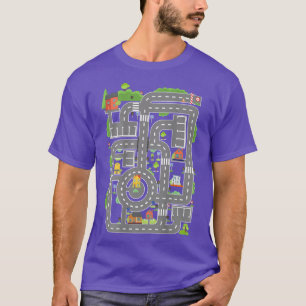 Camiseta Brincar Carros No Tapete De Brincar Do Pai No Vers