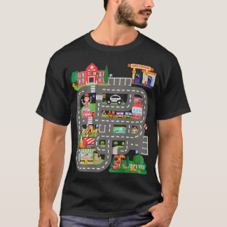 Camiseta Brincar com Carros nas Costas do Papai Corrida Div