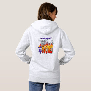 Camiseta Brincar Com Um Dragão Comer Hoodie Fumado