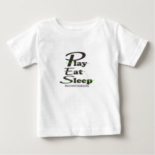 Camiseta brincar comer dormir