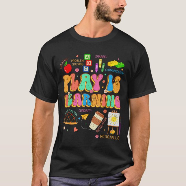 Camiseta Brincar É Aprender A Equipe De Professores De Volt (Frente)
