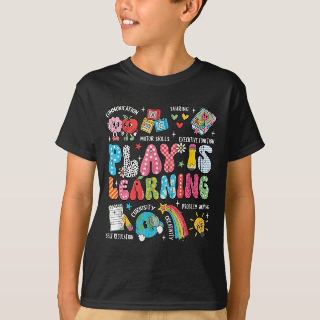 Camiseta Brincar É Aprender, De Volta À Escola, A Vida Do P (Frente)