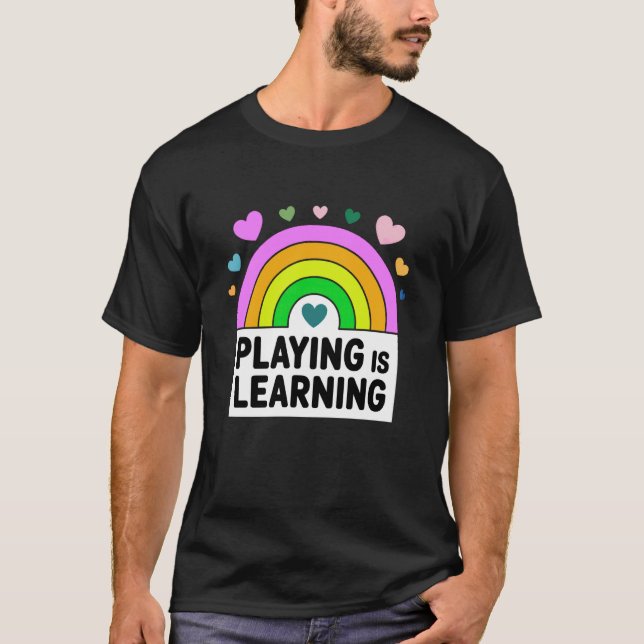 Camiseta Brincar é Aprender Educação Infantil EI (Frente)