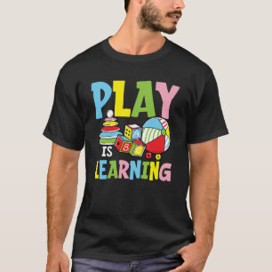 Camiseta Brincar é Aprender - Professora da Pré-escola