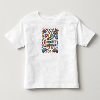Camiseta Brincar É Meu Idioma Favorito