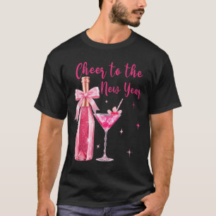 Camiseta Brindar ao Ano Novo Feliz Ano Novo 2026 Festa Gi