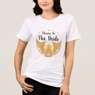 Camiseta Brinde à Noiva Champanhe