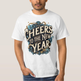 Camiseta Brinde ao Champanhe do Ano Novo