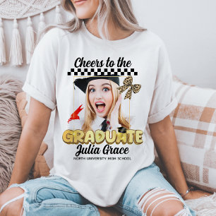 Camiseta Brinde ao Graduado Foto Personalizada Branco