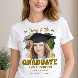 Camiseta Brinde ao Graduado Foto Personalizada Nome Família