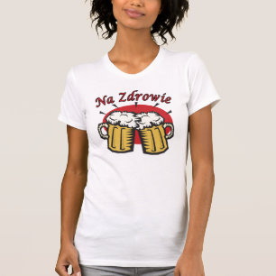 Camiseta Brinde do Na Zdrowie com canecas de cerveja