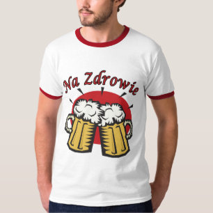 Camiseta Brinde do Na Zdrowie com canecas de cerveja