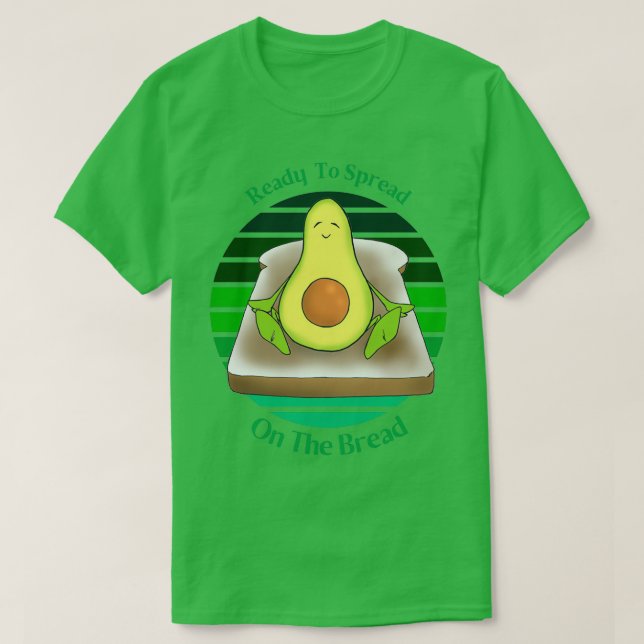 Camiseta Brinde Engraçada De Avocado Pronta Para Espalhar N (Frente do Design)
