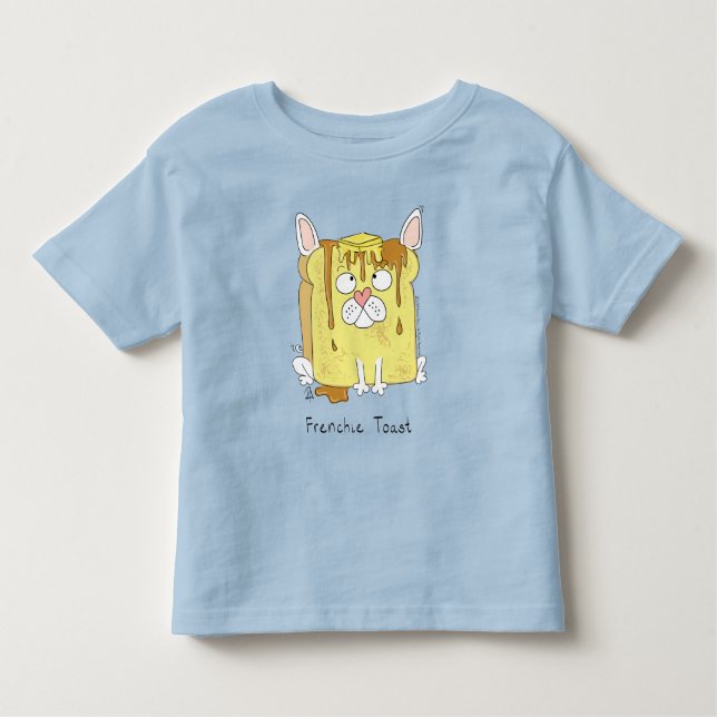 Camiseta Brinde francesa Bulldog Kid's Toddler Tirt (Frente)