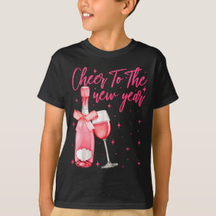 Camiseta Brindemos ao Ano Novo 2026 Champanhe Réveillon