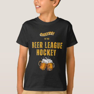 Camiseta Brindes Engraçados Para o Hockey da Liga de Cervej
