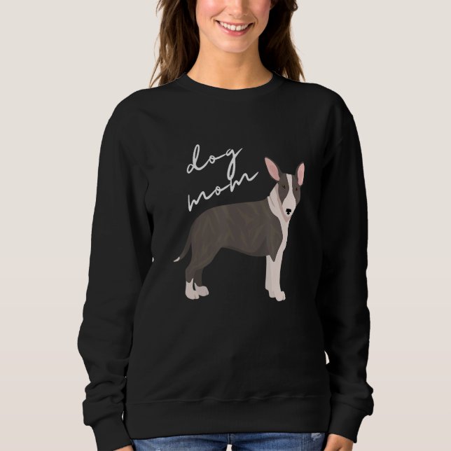 Camiseta Brindle Bull Terrier Dog Mãe Mulher (Frente)