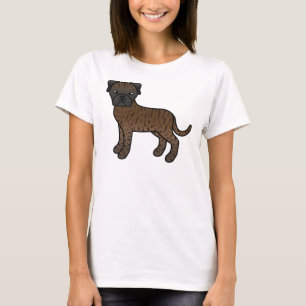 Camiseta Brindle Bullmastiff Cute Cartoon Dog