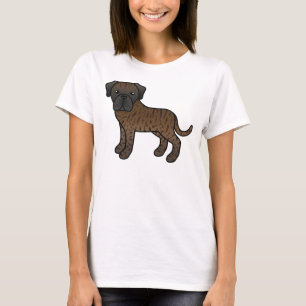 Camiseta Brindle English Mastiff Cute Cartoon Dog