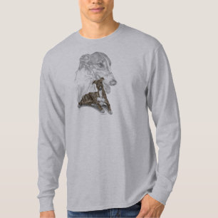 Camiseta Brindle Greyhound Dog Art