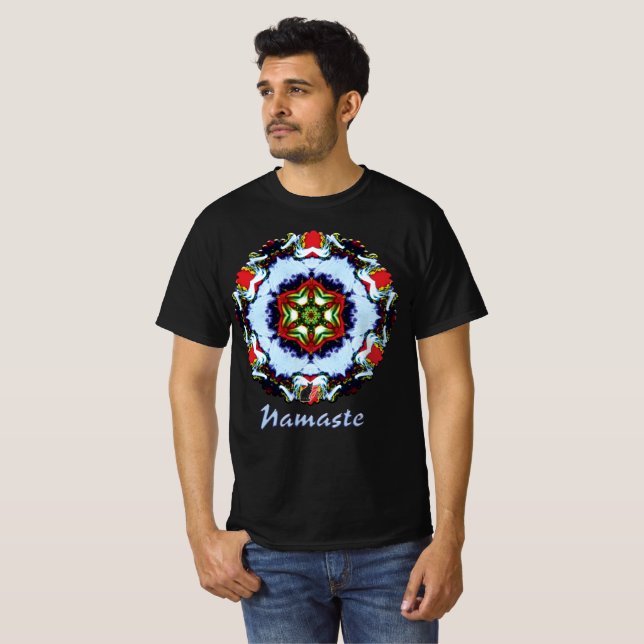 Camiseta Brindle Namaste Caleidoscópio (Frente Completa)