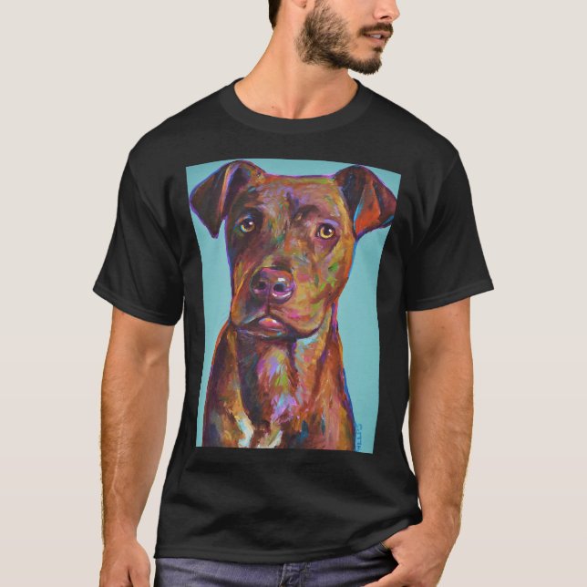 Camiseta Brindle Pitbull Pup (Frente)