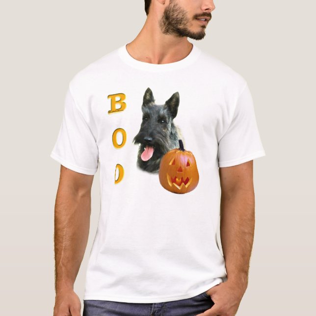 Camiseta Brindle Scottish Terrier Boo (Frente)
