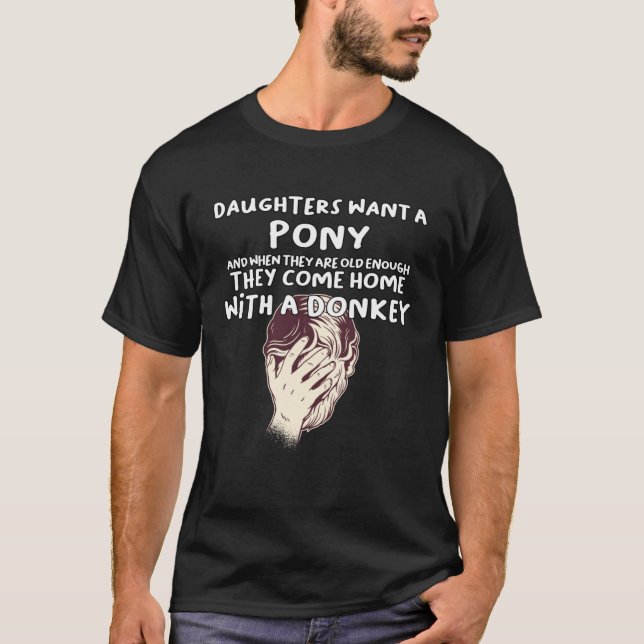 Camiseta Bring Home a Donkey  Dad Daughter Joke (Frente)