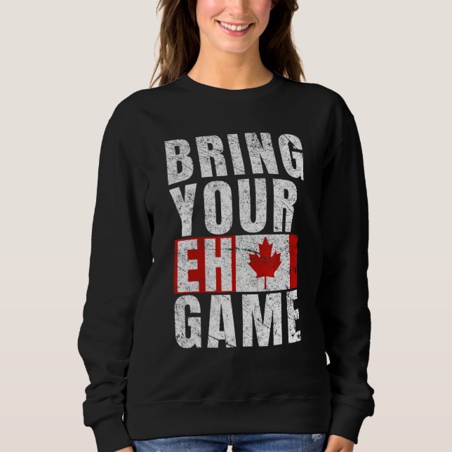 Camiseta Bring Your Eh Game Canadian Flag Canada Pride (Frente)