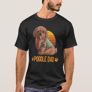 Camiseta Brinquedo Antigo e Legal de Poodle Pai Cachorro Di