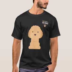 Camiseta Brinquedo da Série de Cachorros Poodle Toy Marrom