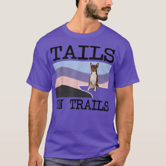 Camiseta Brinquedo De Caudas Terrier Em Trilhos Engraçados