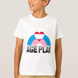 CAMISETA BRINQUEDO DE IDADE ARCO-ÍRIS