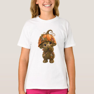 Camiseta Brinquedo de Pelúcia de Abóbora Fofa da Floresta –