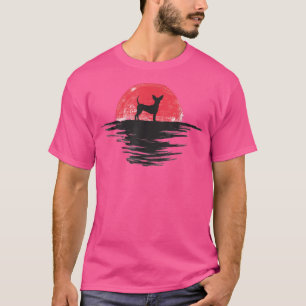 Camiseta Brinquedo de Terrier Sunset Japonês Retro-og Verme