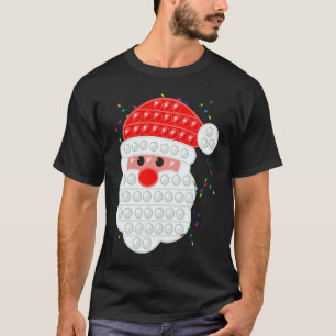 Camiseta Brinquedo Divertido de Natal Papai Noel Gráfico Po