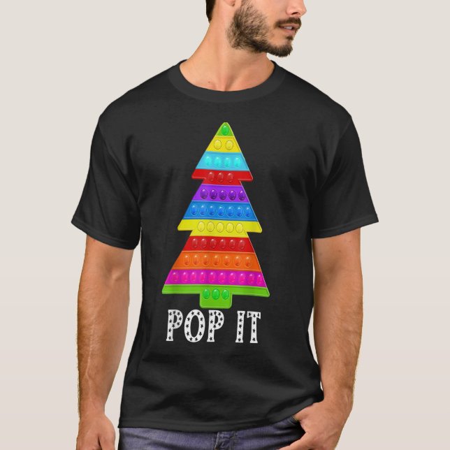 Camiseta brinquedo engraçado de pop do violget para a árvor (Frente)