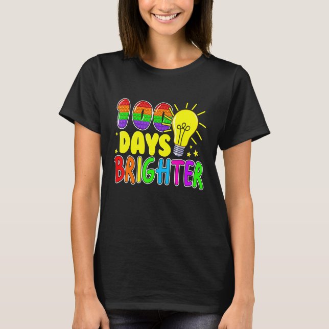 Camiseta Brinquedo Fidget 100 Dias De Pop Da Escola Ti 100  (Frente)